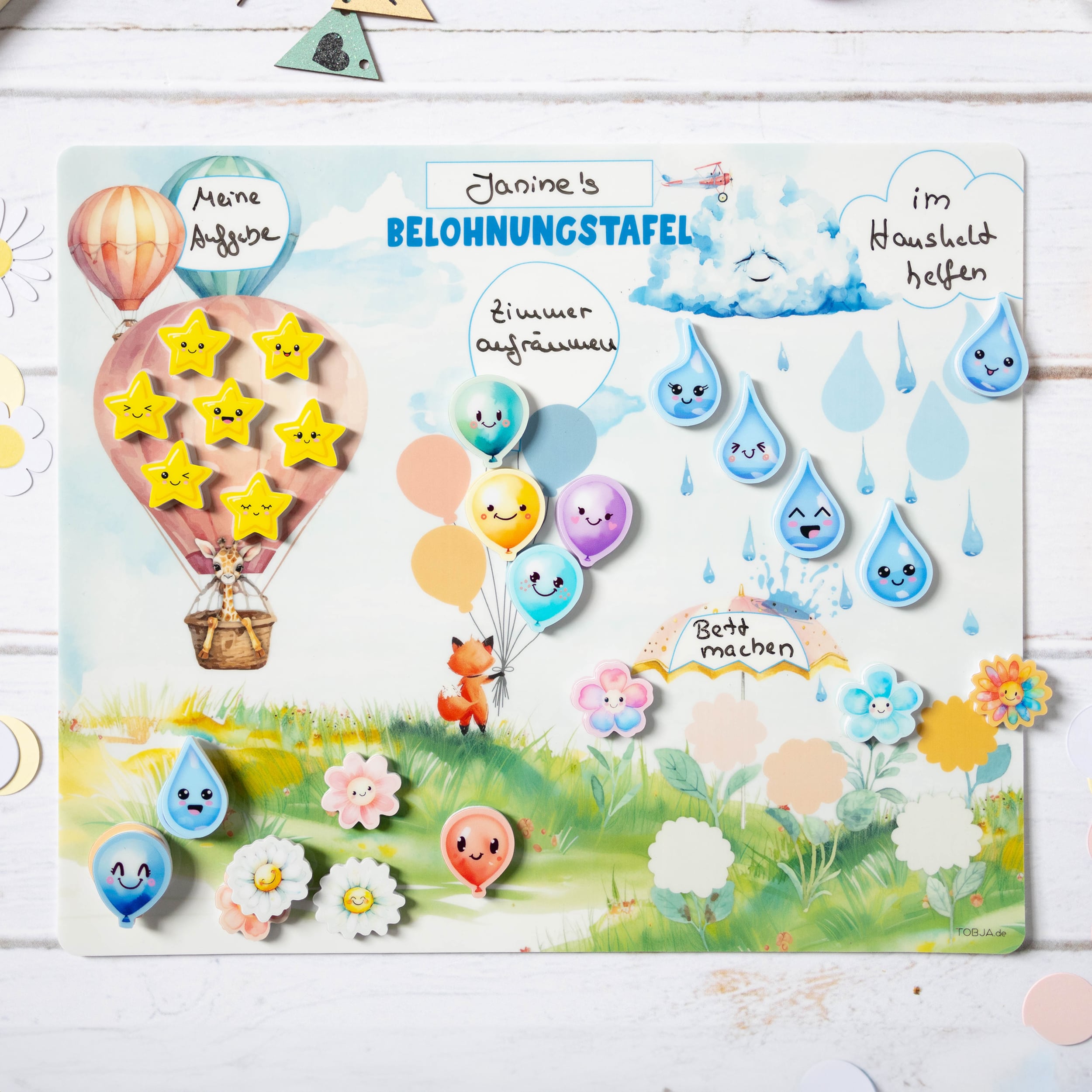 Belohnungstafel Set mit Zahnputztafel