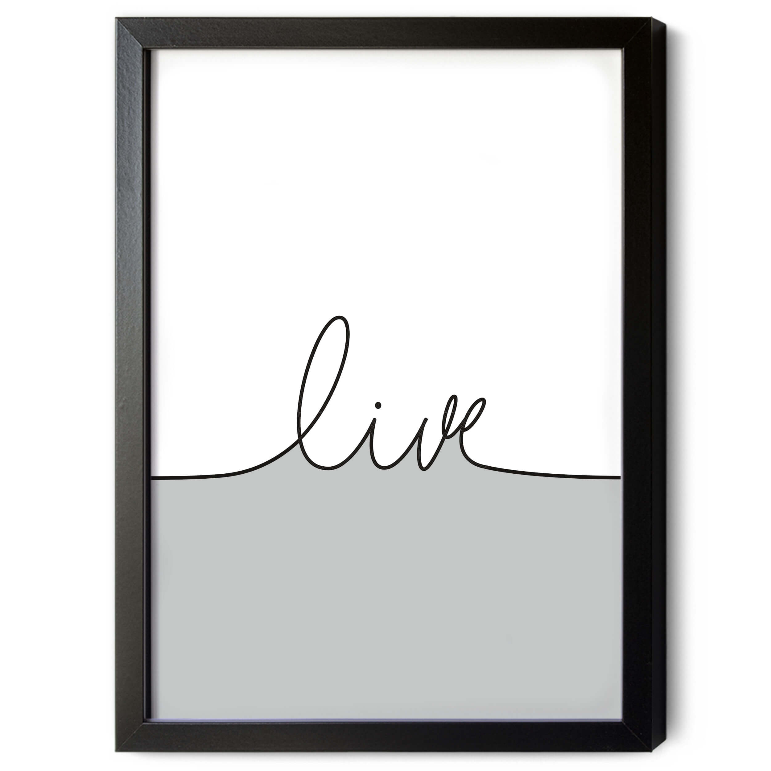 Feelings Poster Set "grau line"