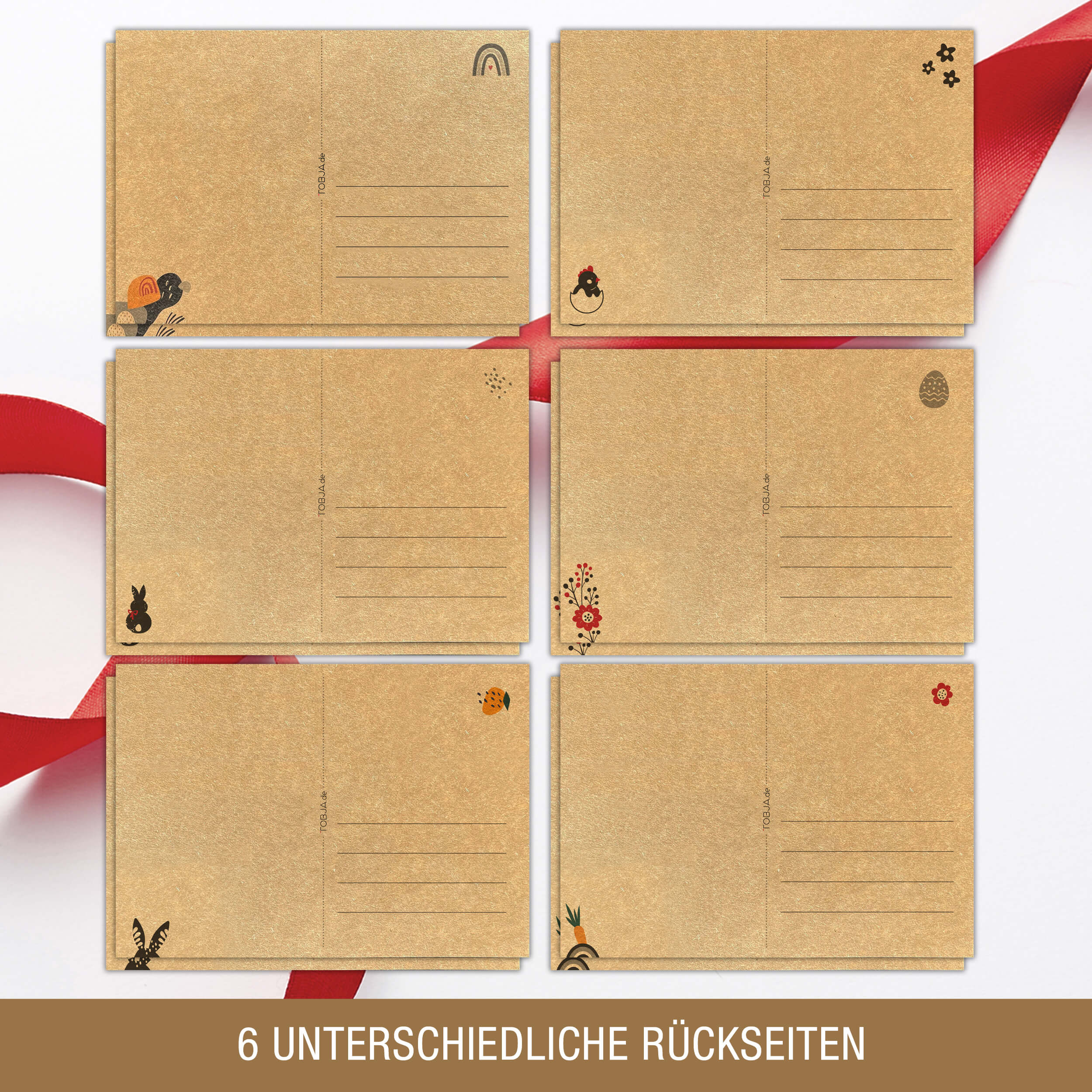 Ostern Postkarten Set "Frohe Ostern"