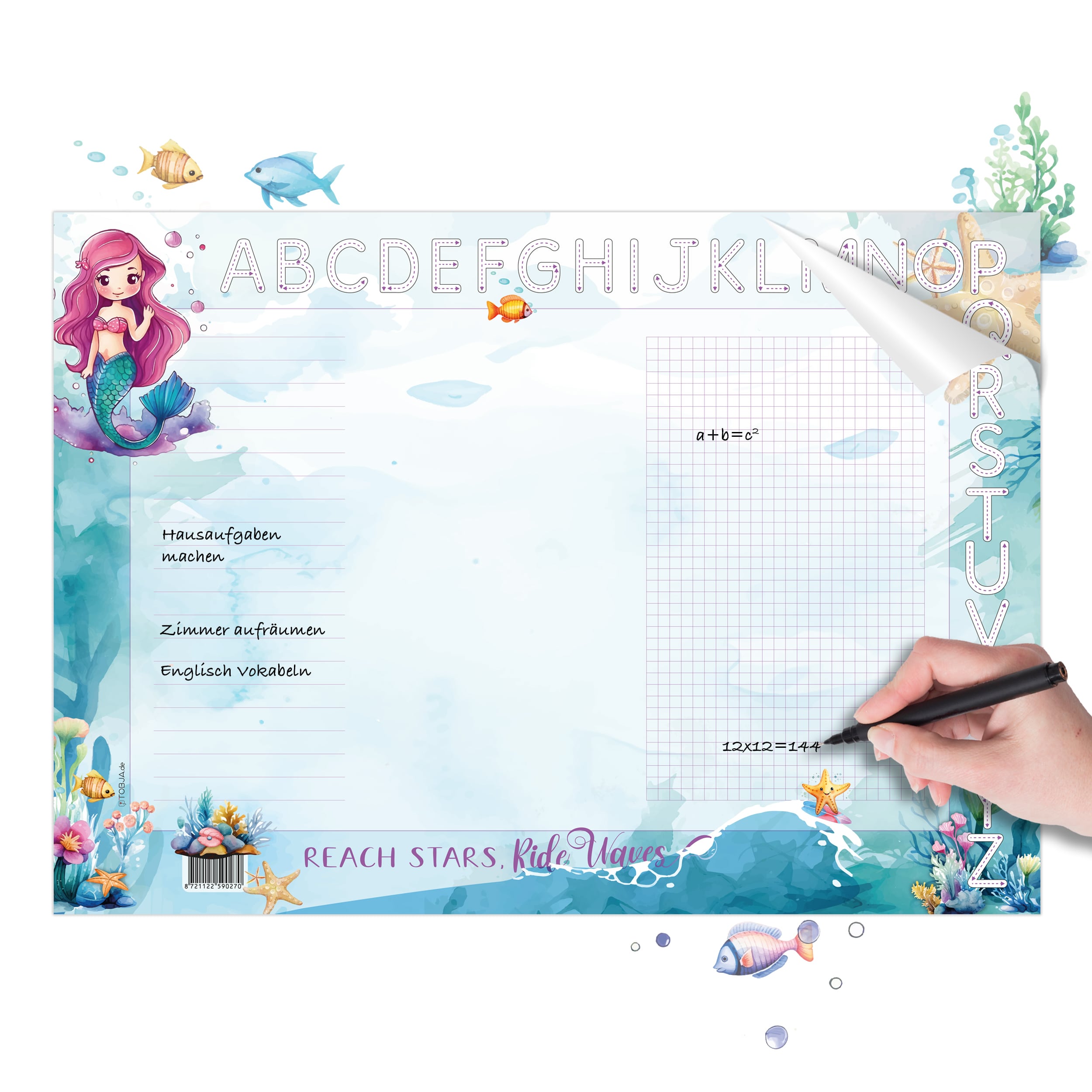 A3 Meerjungfrau Schreibtischunterlage