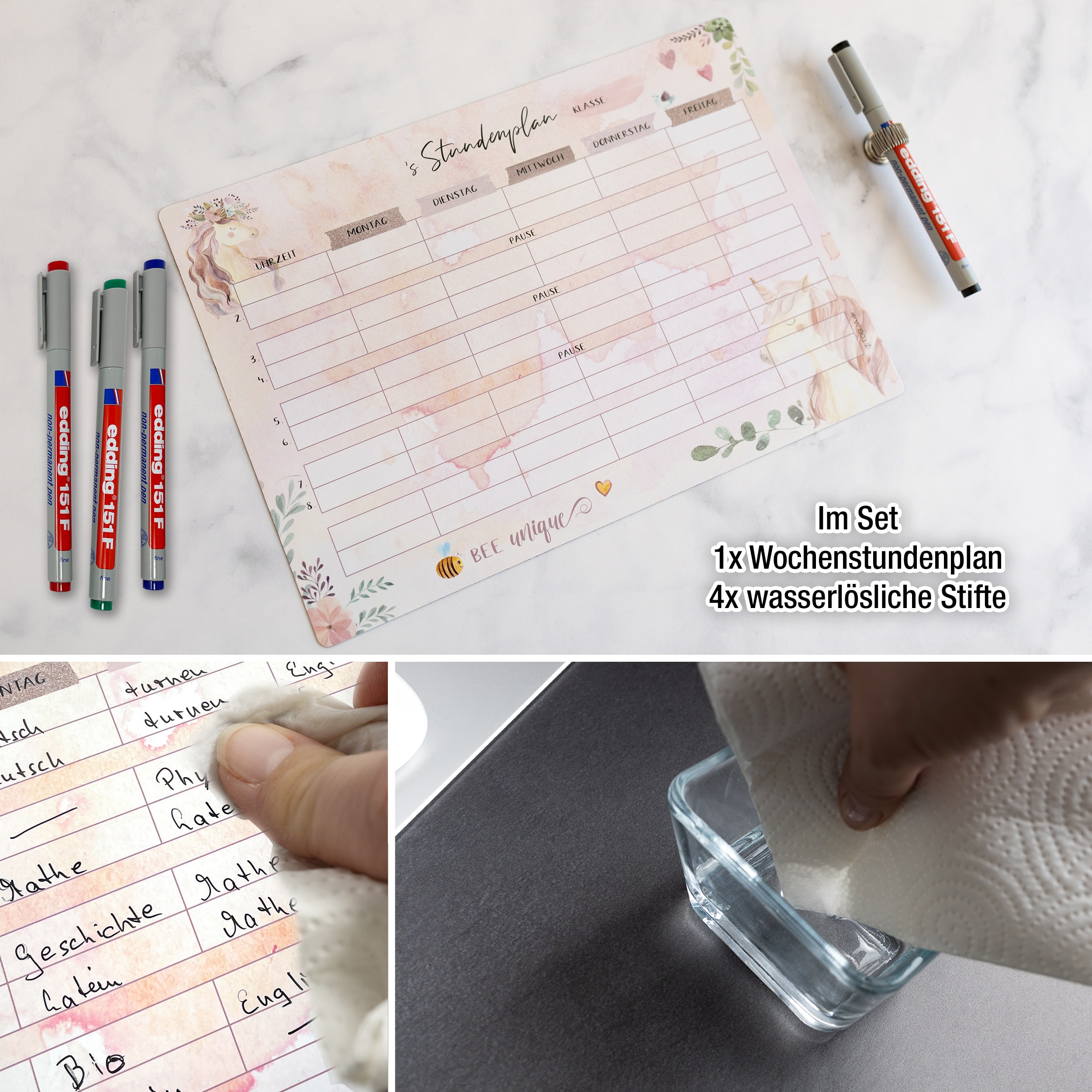 Stundenplan magnetisch +4 Stifte Stundenplan magnetisch +4 Stifte