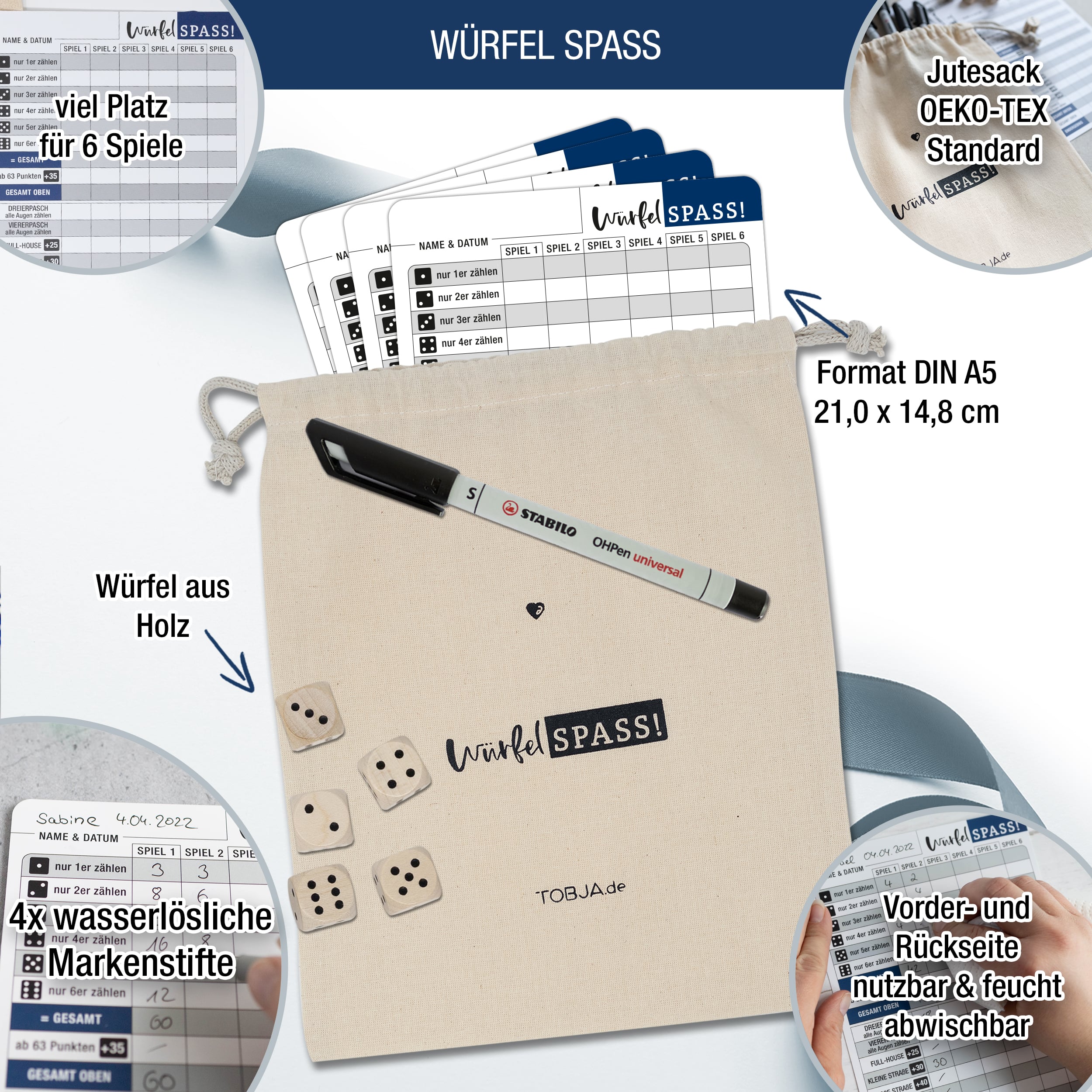 Würfelspiel "Ultimate Set Öko"