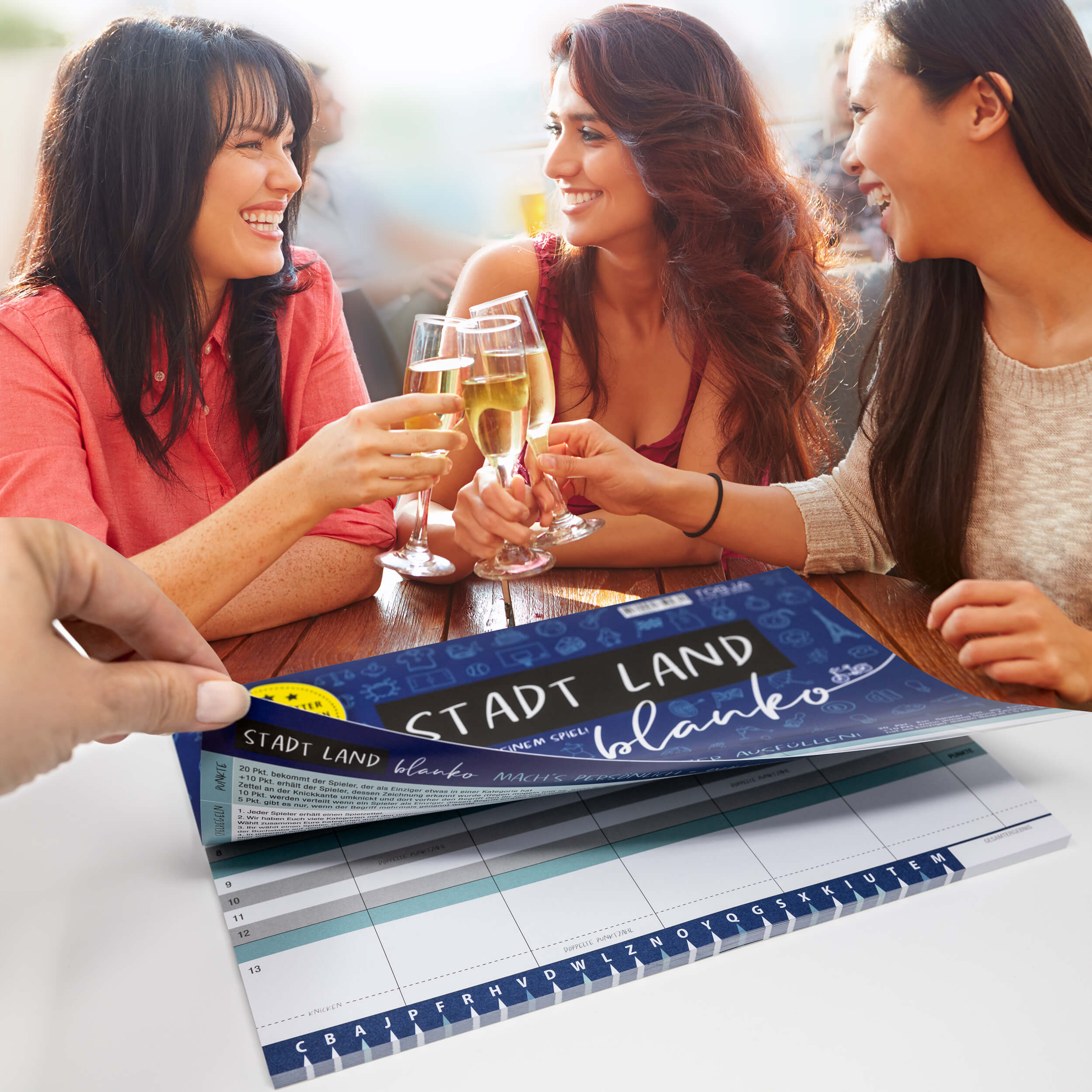 Stadt Land Fluss Blanko Spielblock