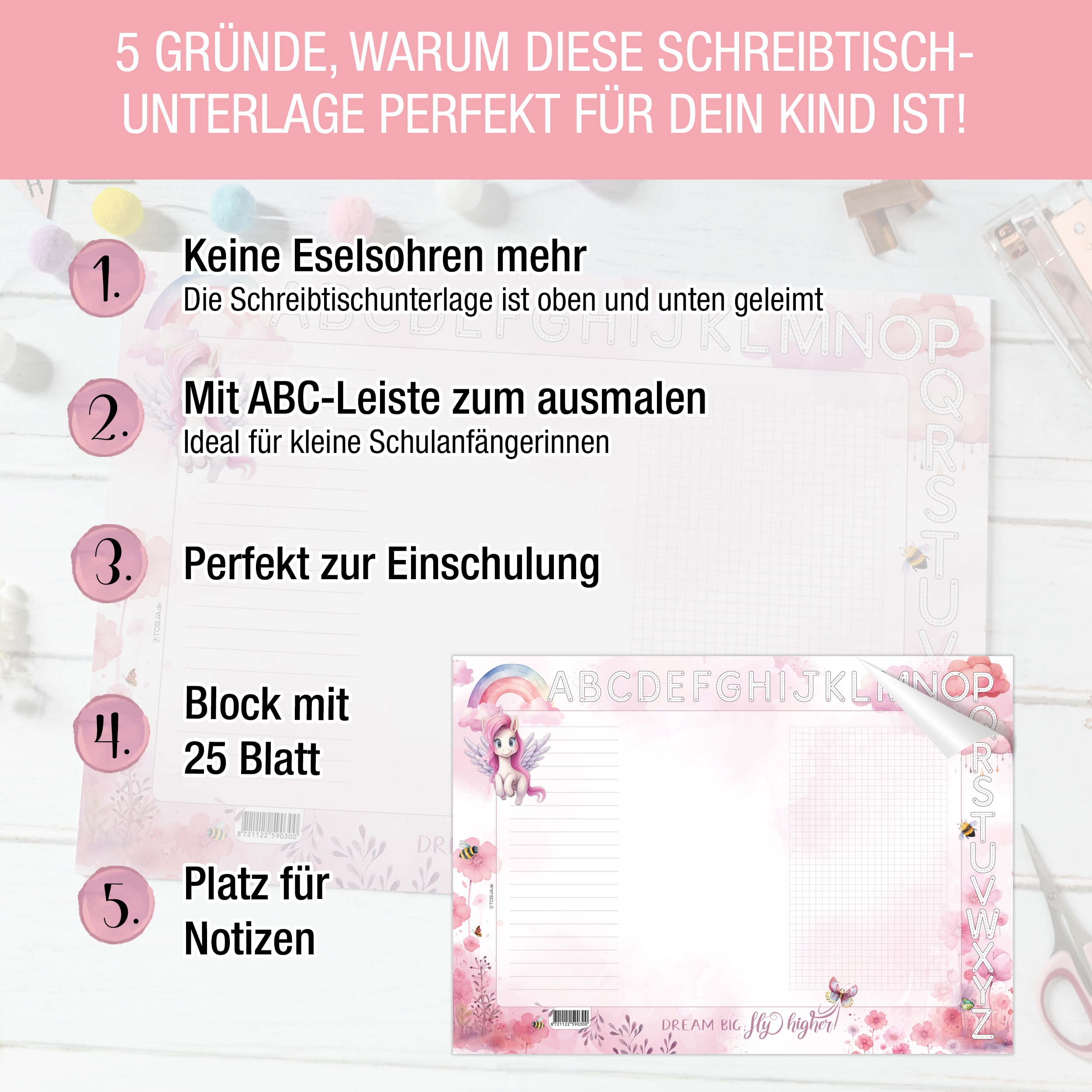 A3 Alicorn Schreibtischunterlage