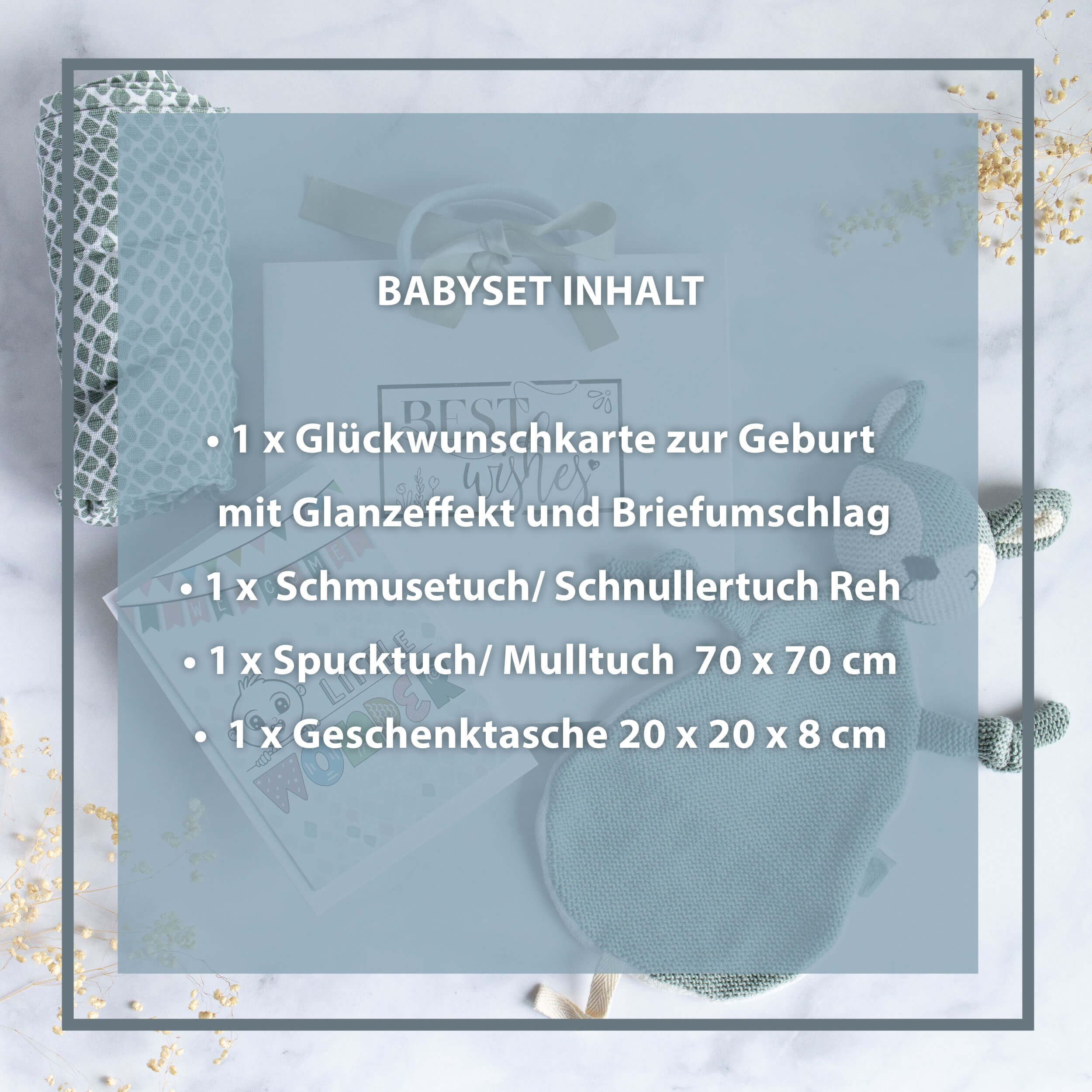 Baby Geschenkset Junge "Schnuffeltuch" Baby Geschenkset Junge "Schnuffeltuch"