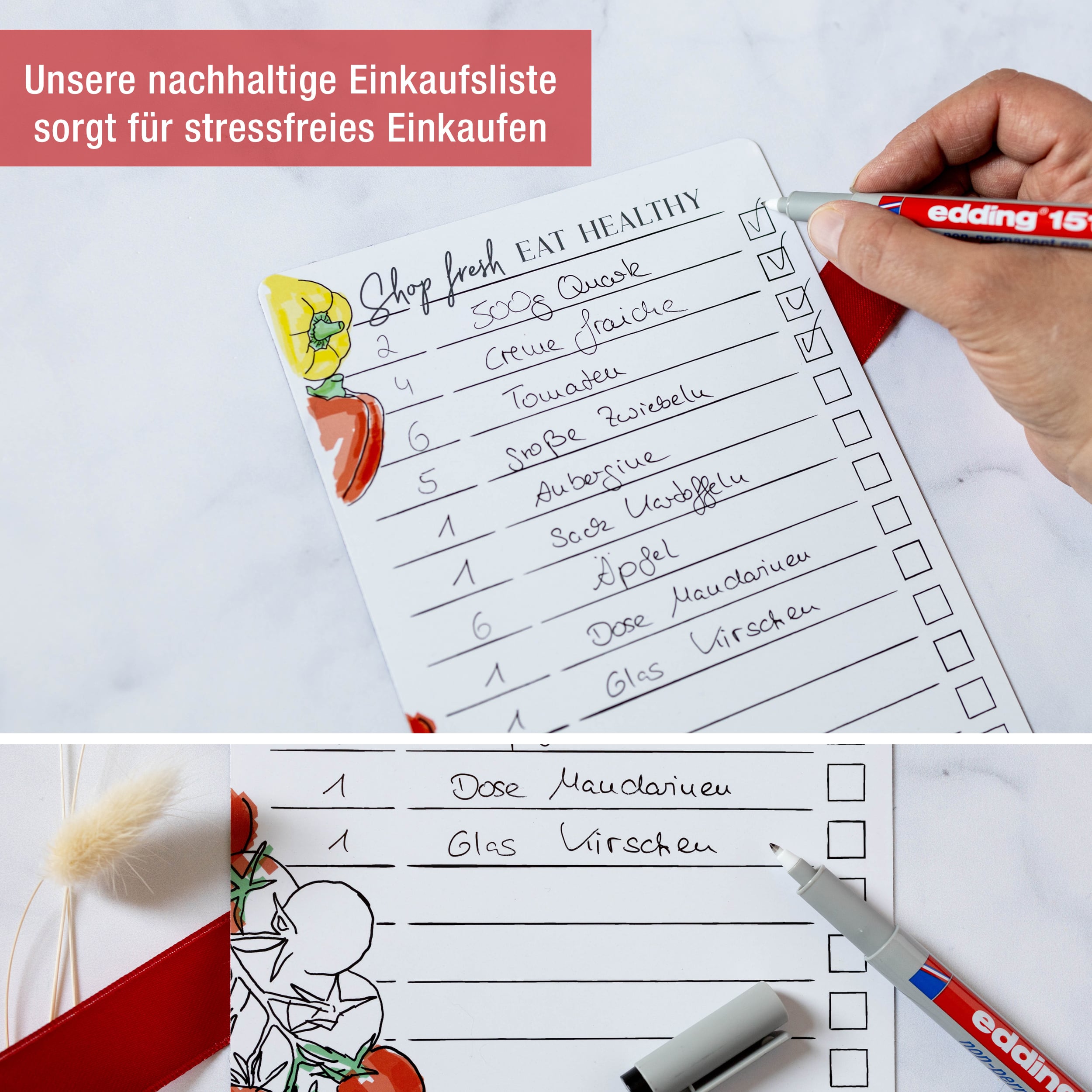 A5 Einkaufsliste magnetisch