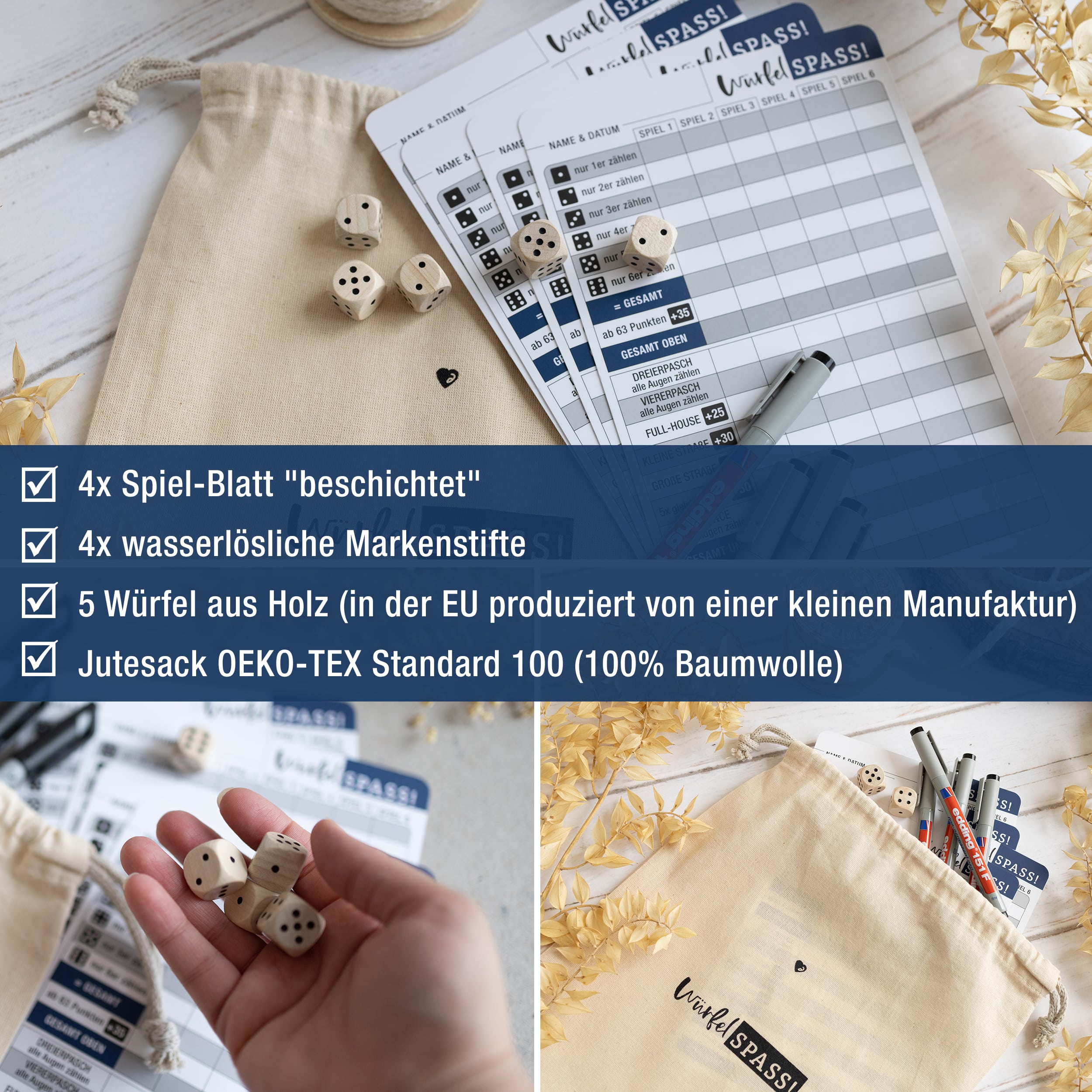 Würfelspiel "Ultimate Set Öko"