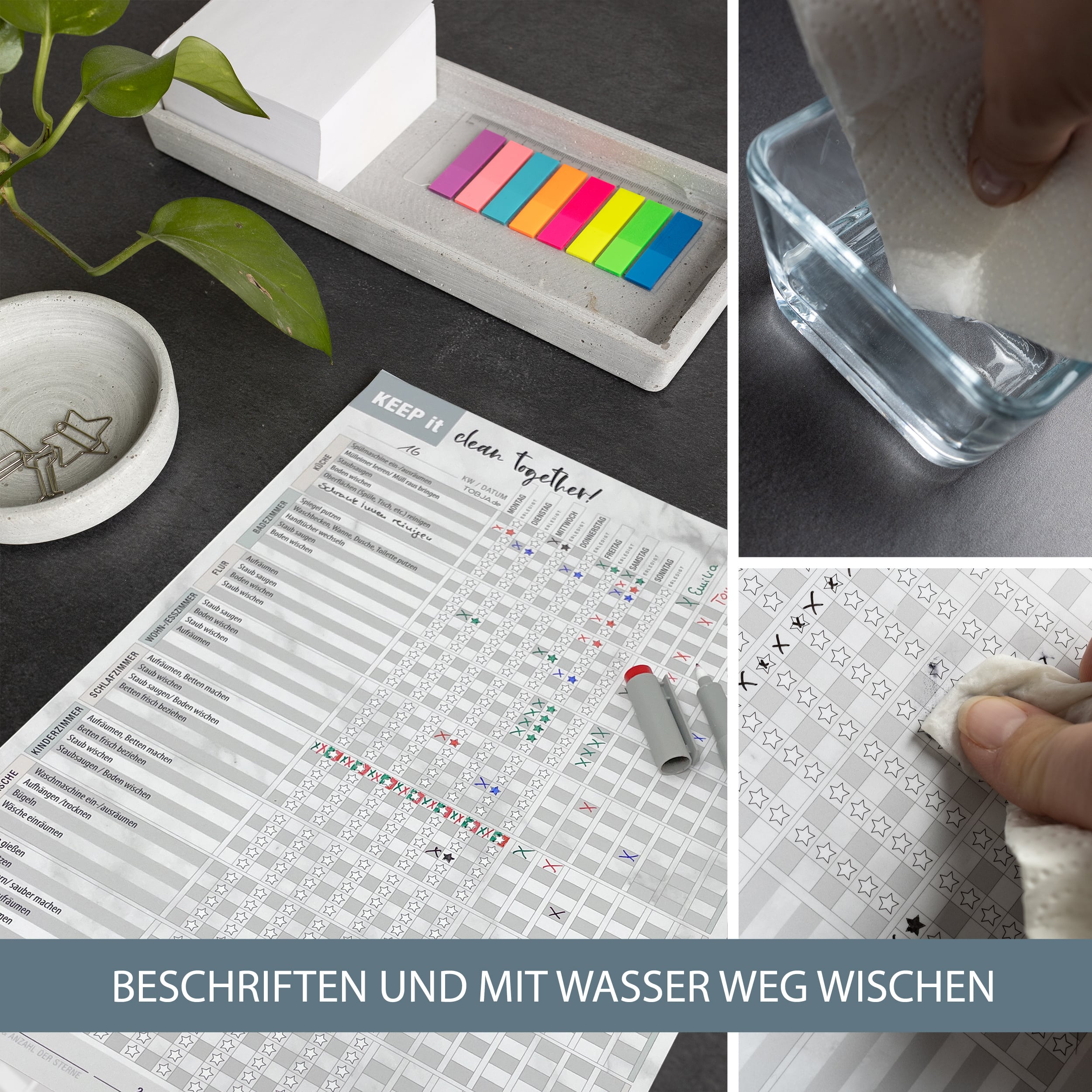 Haushaltsplaner Blatt 4 Stifte