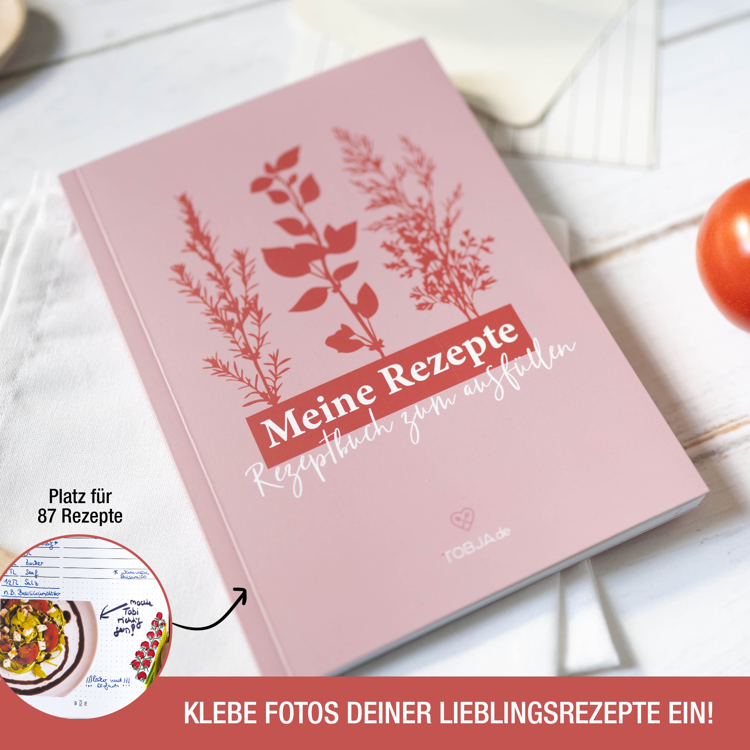 Rezeptbuch "Kräuterrosa" A5