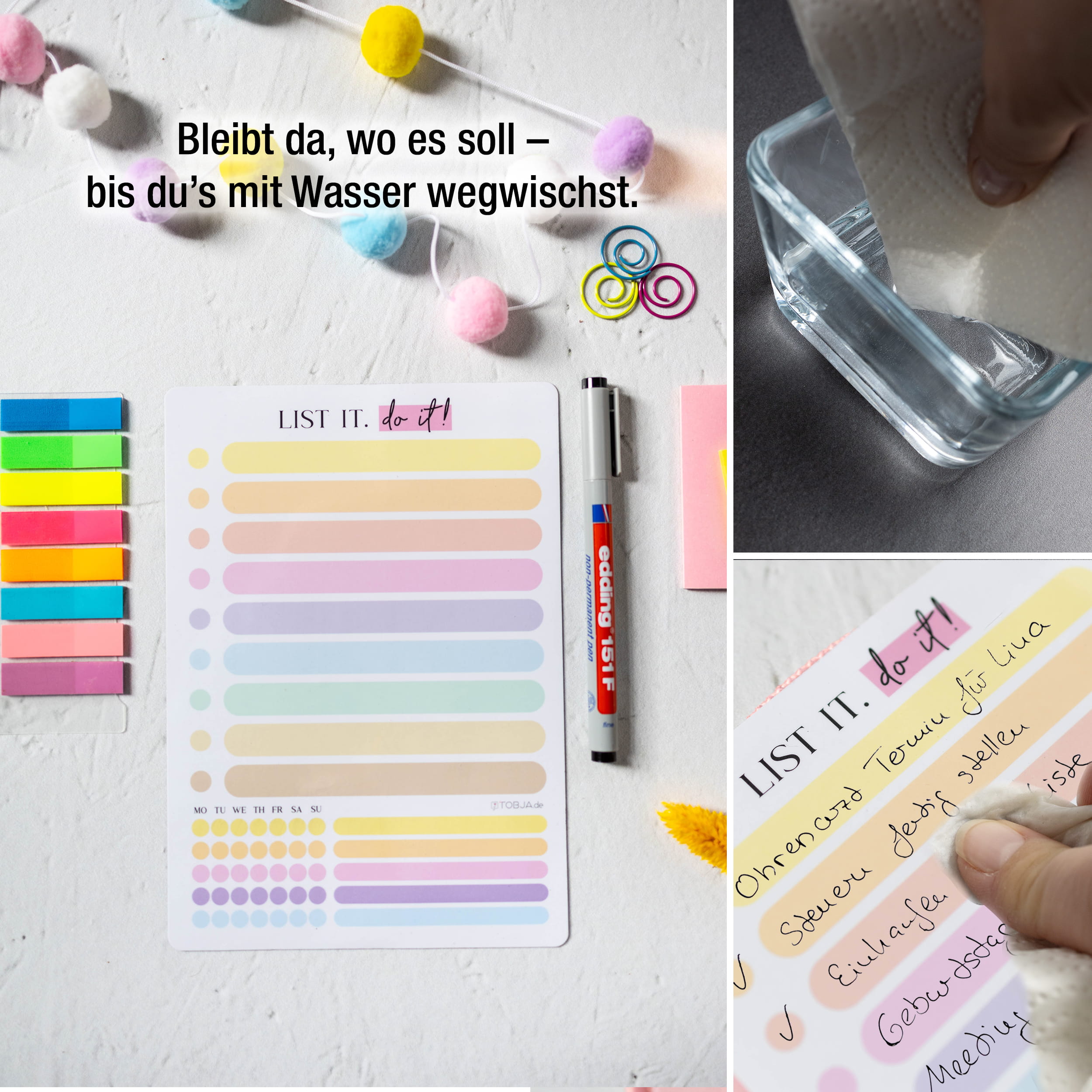 To-do Liste magnetisch A5 inkl. Stift | Habit-Tracker