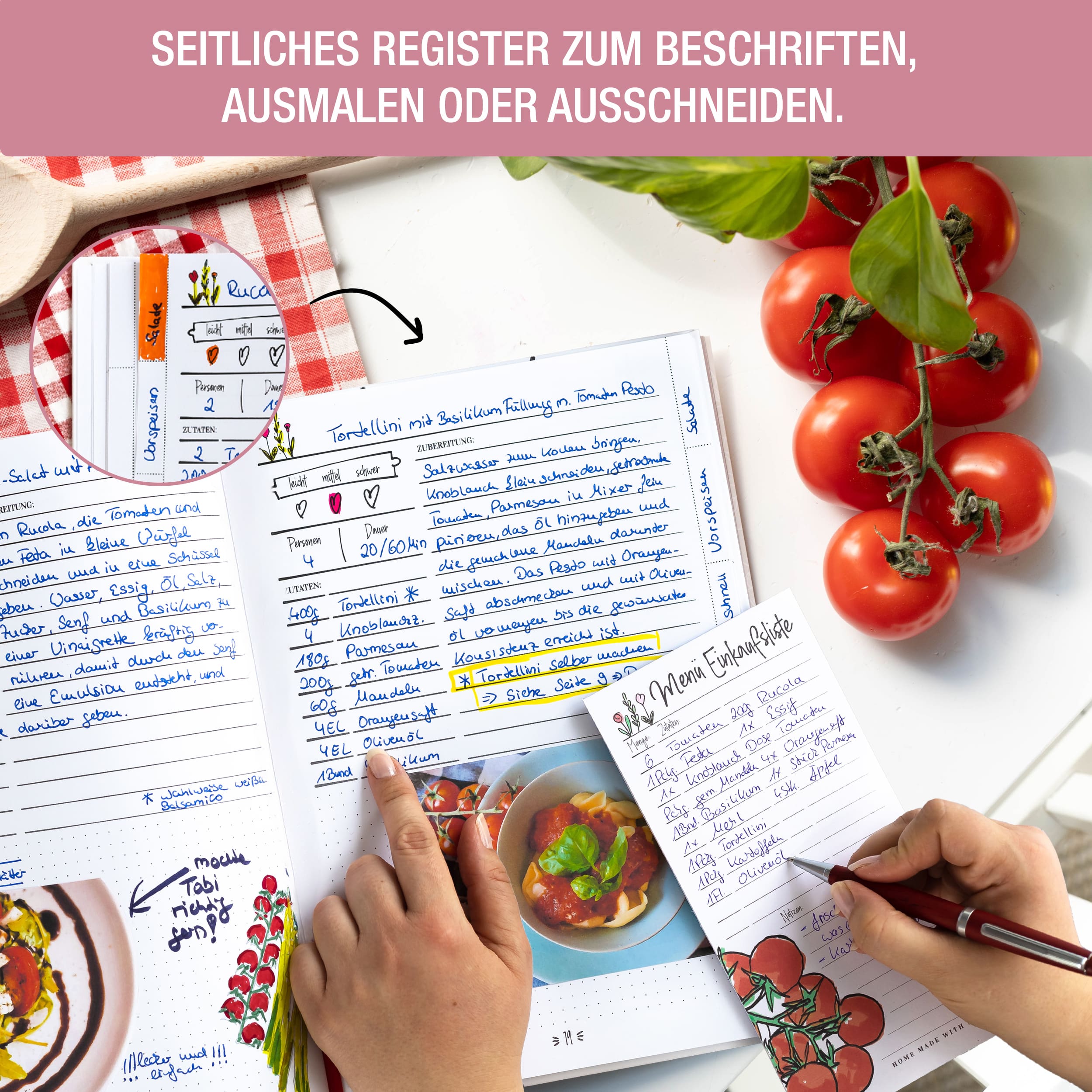 A5 Rezeptbuch zum selberschreiben *Kräuterklassik* A5 Rezeptbuch zum selberschreiben *Kräuterklassik*